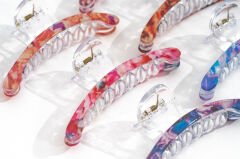 PLASTIC MOTHER OF PEARL LATCH BUCKLE KVS-156-B