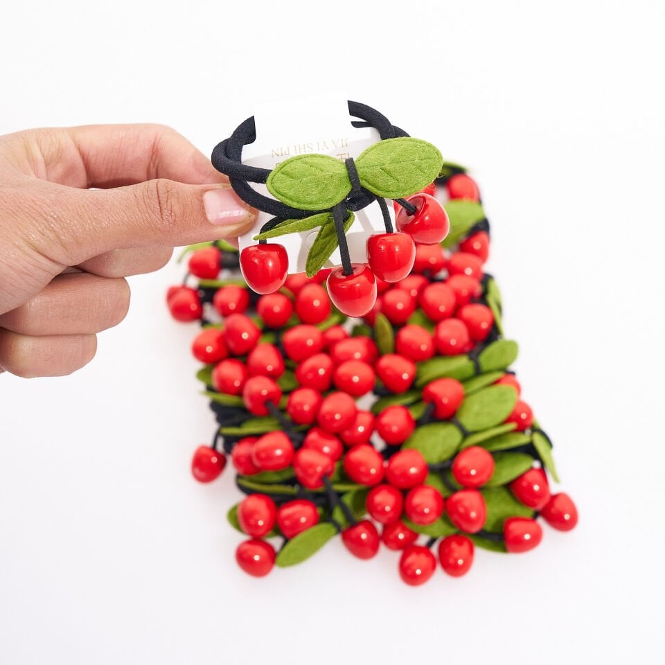 İKİLİ KİRAZ LASTİK TOKA L-19