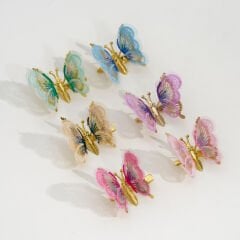 TAŞLI YAYLI KELEBEK PENS M-23