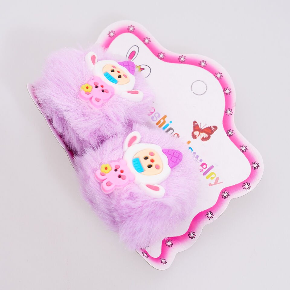 İKİLİ PONPONLU LASTİK TOKA