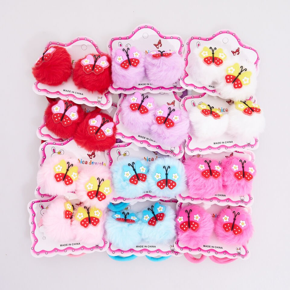 İKİLİ PONPONLU LASTİK TOKA