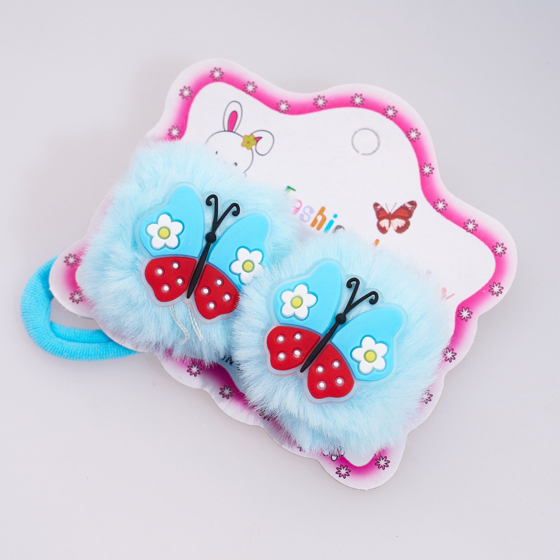 İKİLİ PONPONLU LASTİK TOKA