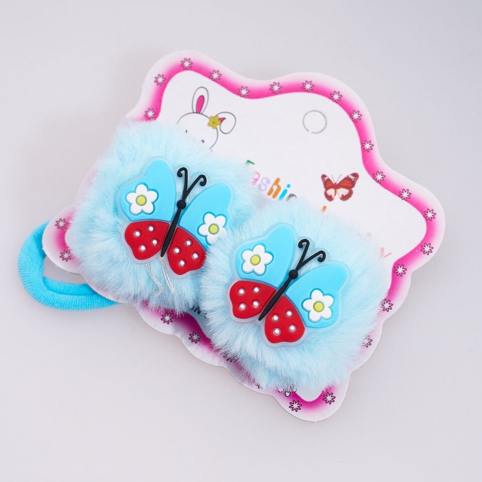 İKİLİ PONPONLU LASTİK TOKA