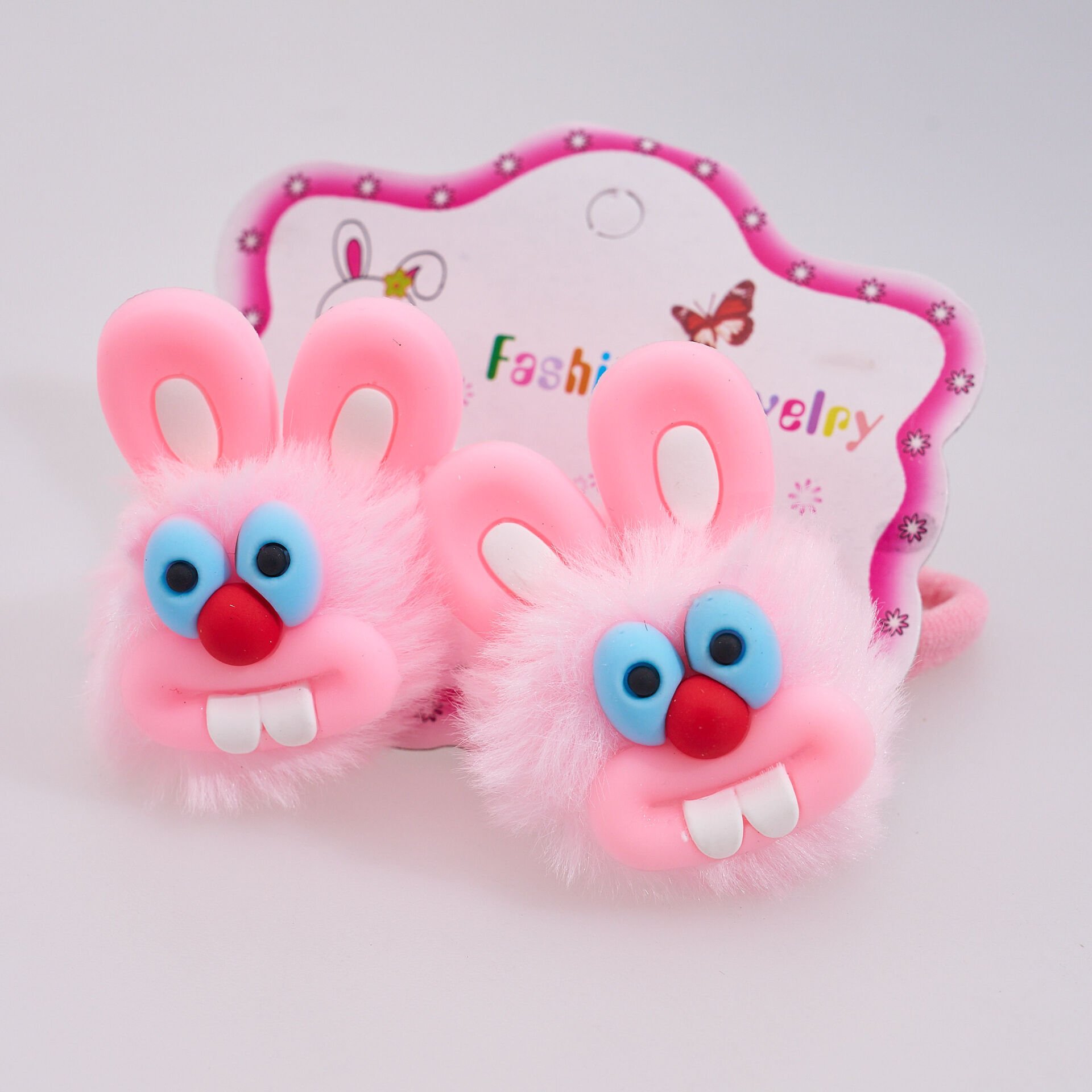 İKİLİ PONPONLU LASTİK TOKA