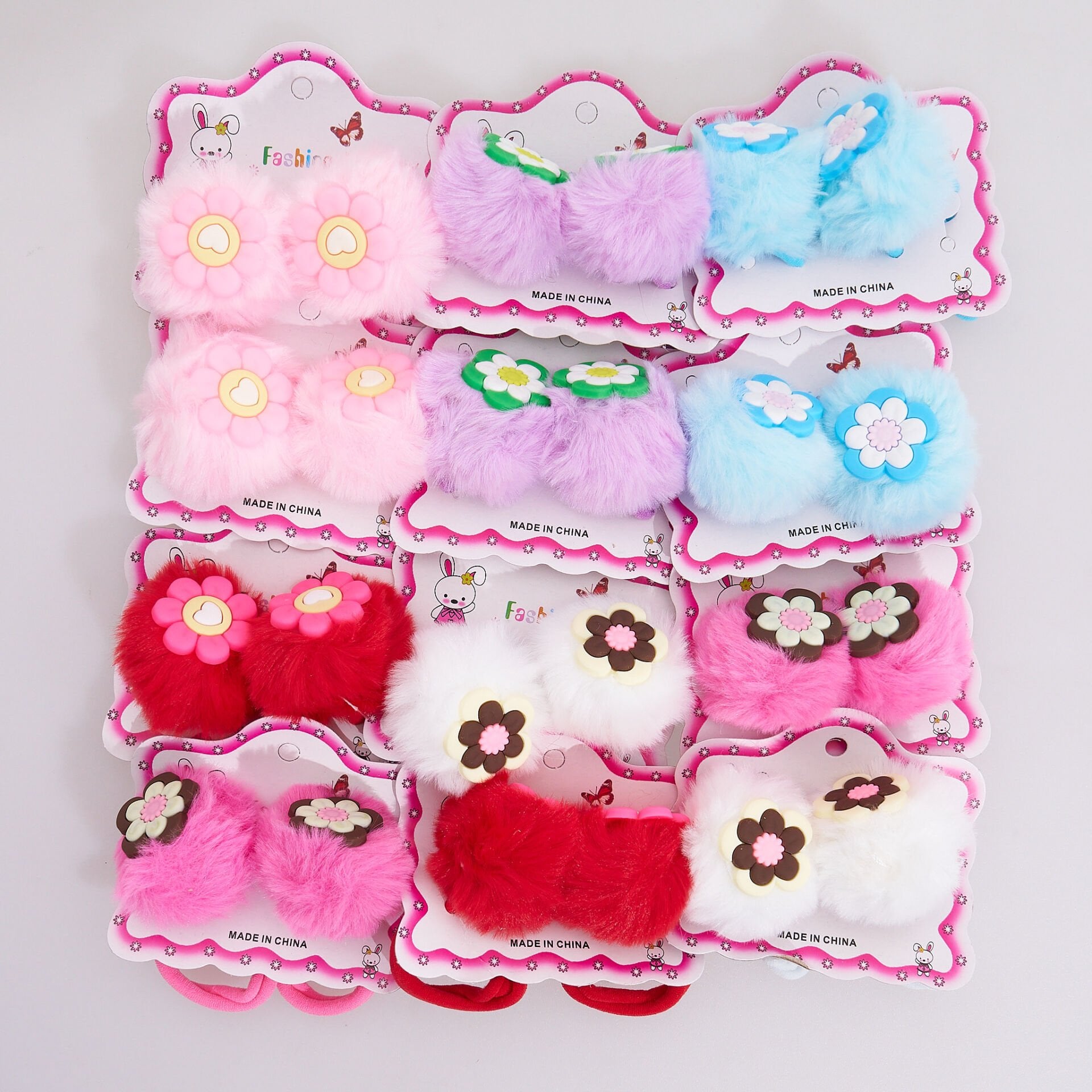 İKİLİ PONPONLU LASTİK TOKA