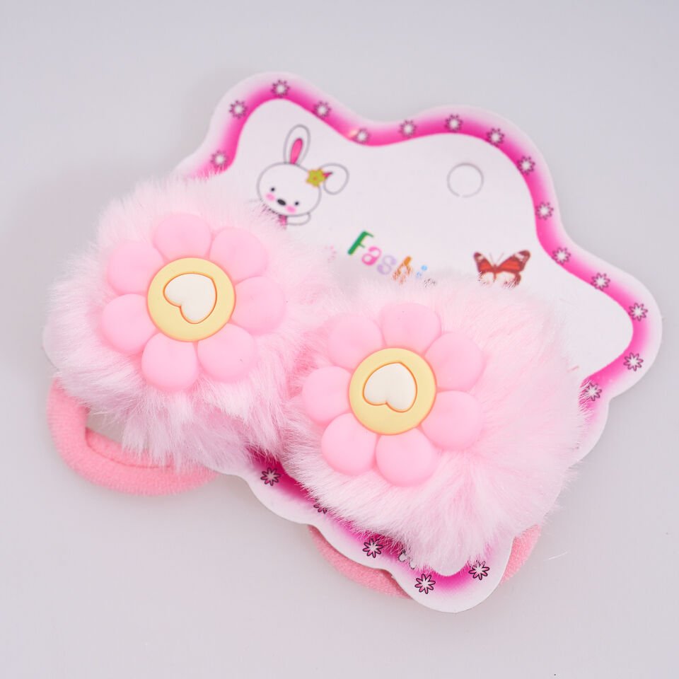 İKİLİ PONPONLU LASTİK TOKA