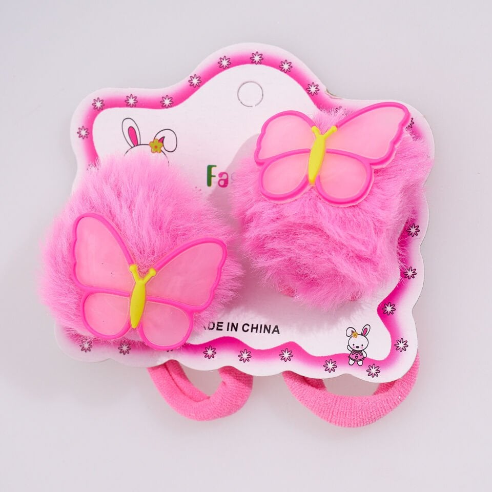 İKİLİ PONPONLU LASTİK TOKA