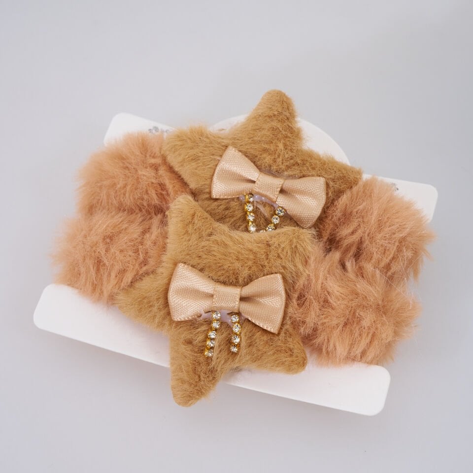 İKİLİ FİGÜRLÜ TÜYLÜ SİMİT TOKA