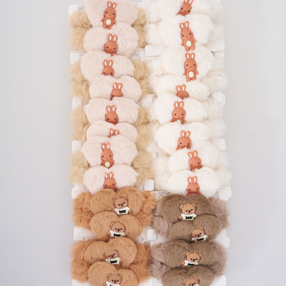 İKİLİ FİGÜRLÜ TÜYLÜ SİMİT TOKA