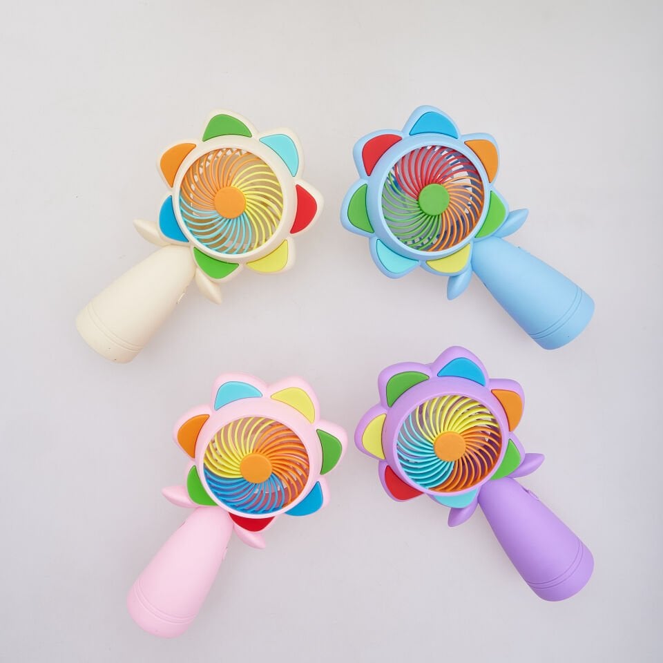 RAD MİNİ FAN - IŞIKLI GÜLLÜ