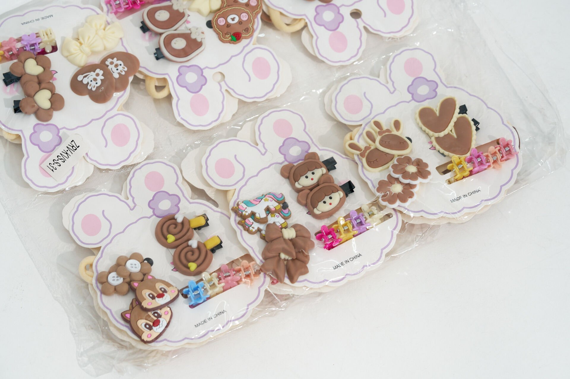 CARD FIGURED CHILDREN SET BUCKLE S-32