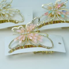 TAŞLI METAL KELEBEK MANDAL M-107