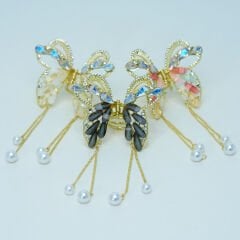 TAŞLI METAL KELEBEK MANDAL KVS-105