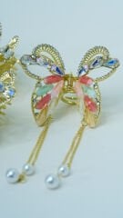 TAŞLI METAL KELEBEK MANDAL KVS-105