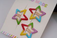 3-PACK COLORED STAR BUCKLE KVS-100