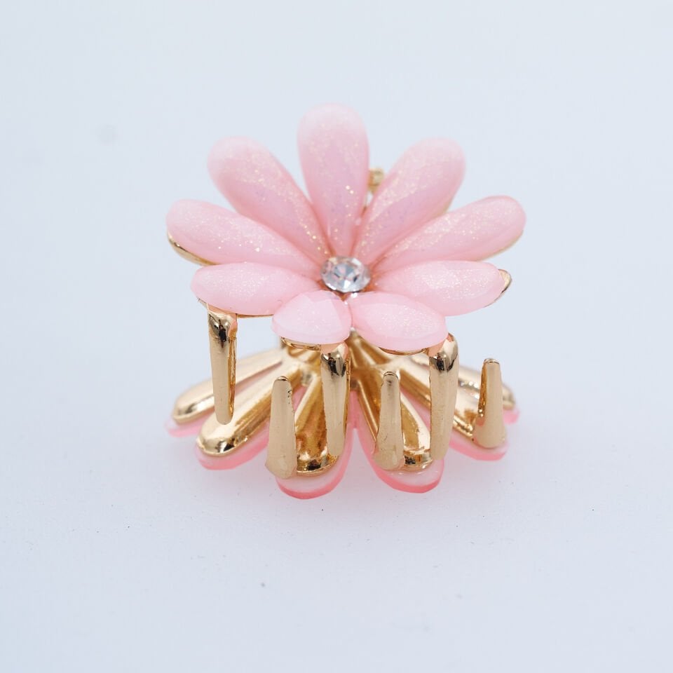 ÇİÇEKLİ TAŞLI METAL MANDAL KVS-67