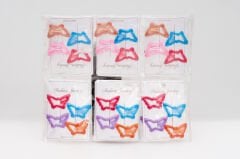 4-PIECE PLAIN BUTTERFLY SNAP CLIP KVS-23