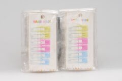 6-PACK COLORED SQUARE SNAP BUCKLE KVS-19