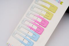 6-PACK COLORED SQUARE SNAP BUCKLE KVS-19