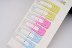 6'LI RENKLİ KARE ÇITÇIT TOKA KVS-19