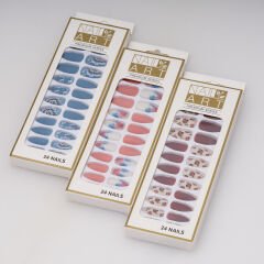 24 PATTERNED NAILS