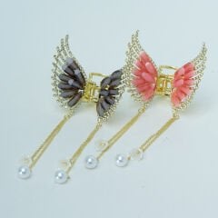 TAŞLI ZİNCİRLİ KELEBEK METAL MANDAL M-104