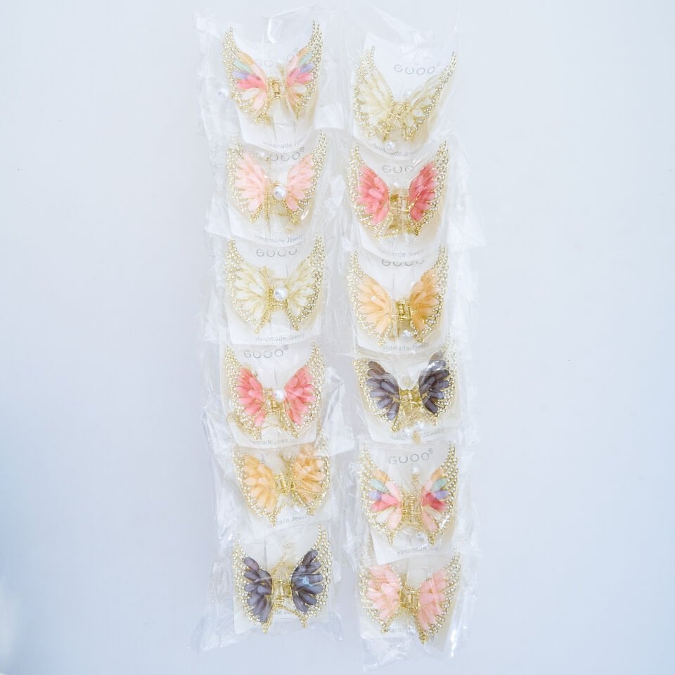 TAŞLI ZİNCİRLİ KELEBEK METAL MANDAL M-104