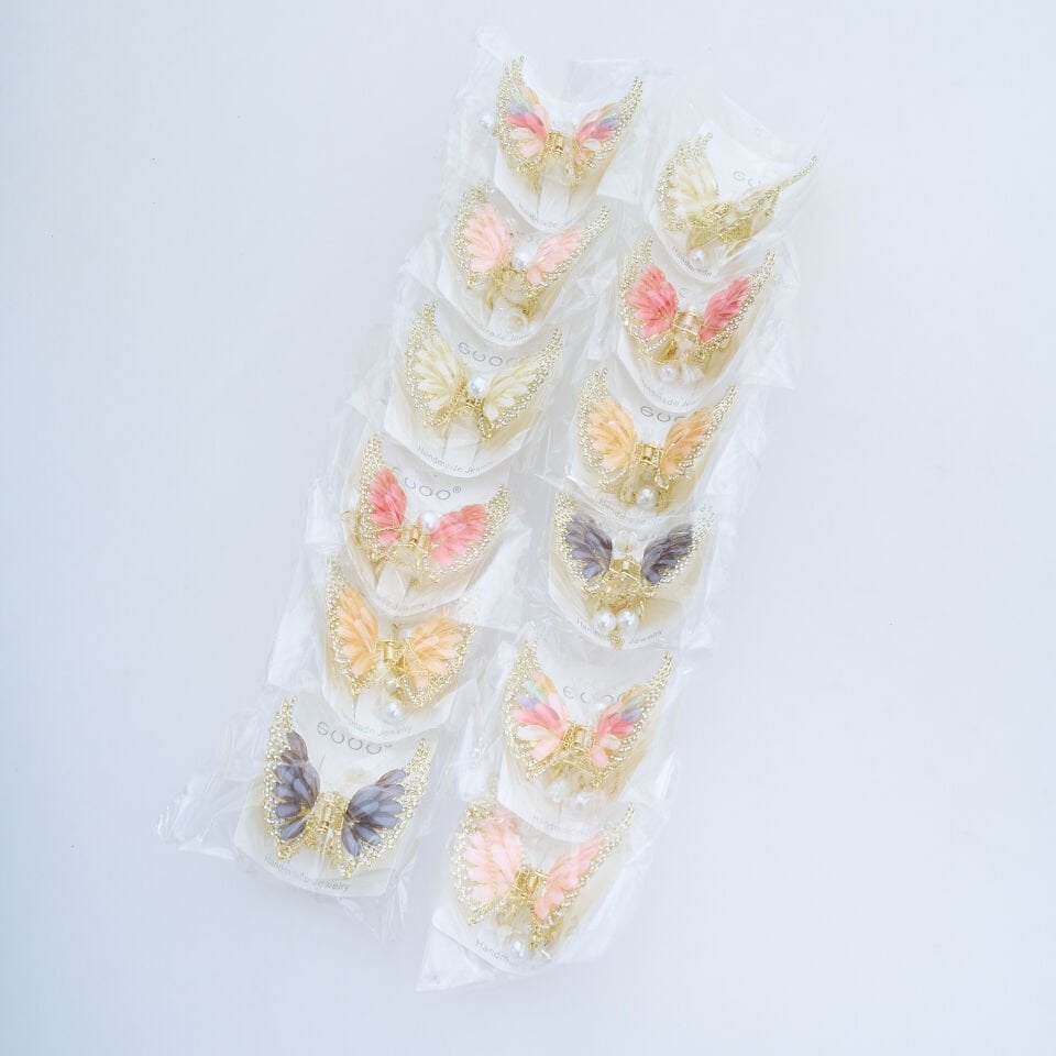 TAŞLI ZİNCİRLİ KELEBEK METAL MANDAL M-104