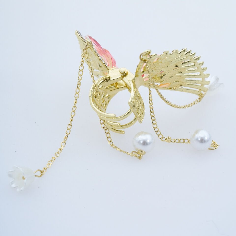 TAŞLI ZİNCİRLİ KELEBEK METAL MANDAL M-104