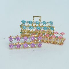 ÇİÇEKLİ METAL MANDAL KVS-196-A