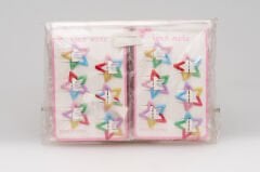 6-PACK COLORED STAR BUCKLE KVS-44