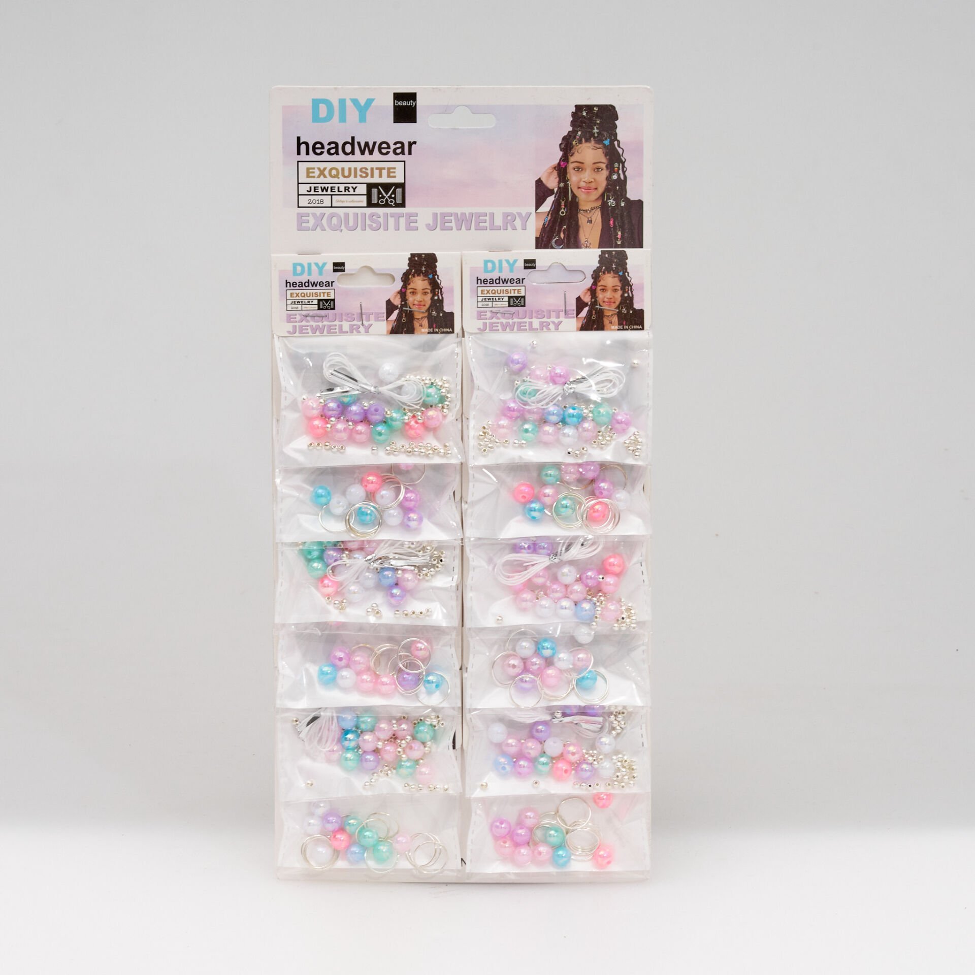 CARD HAIR BEADS KVS-96