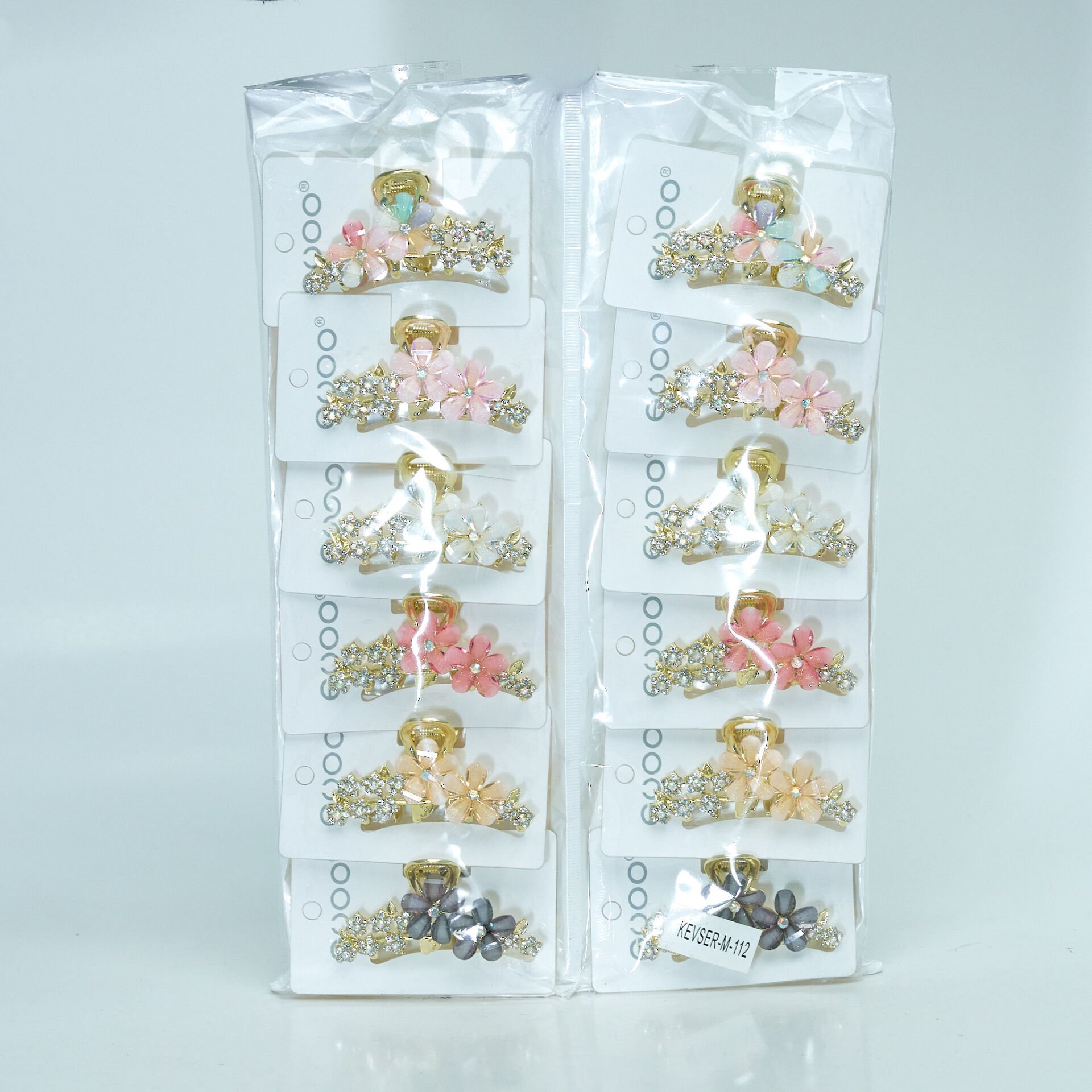 ÇİÇEKLİ  METAL MANDAL M-112