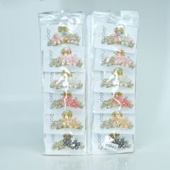 ÇİÇEKLİ  METAL MANDAL M-112