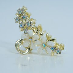 ÇİÇEKLİ  METAL MANDAL M-112