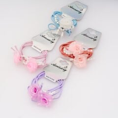 20'Lİ GÜLLÜ LASTİK TOKA KVS-40