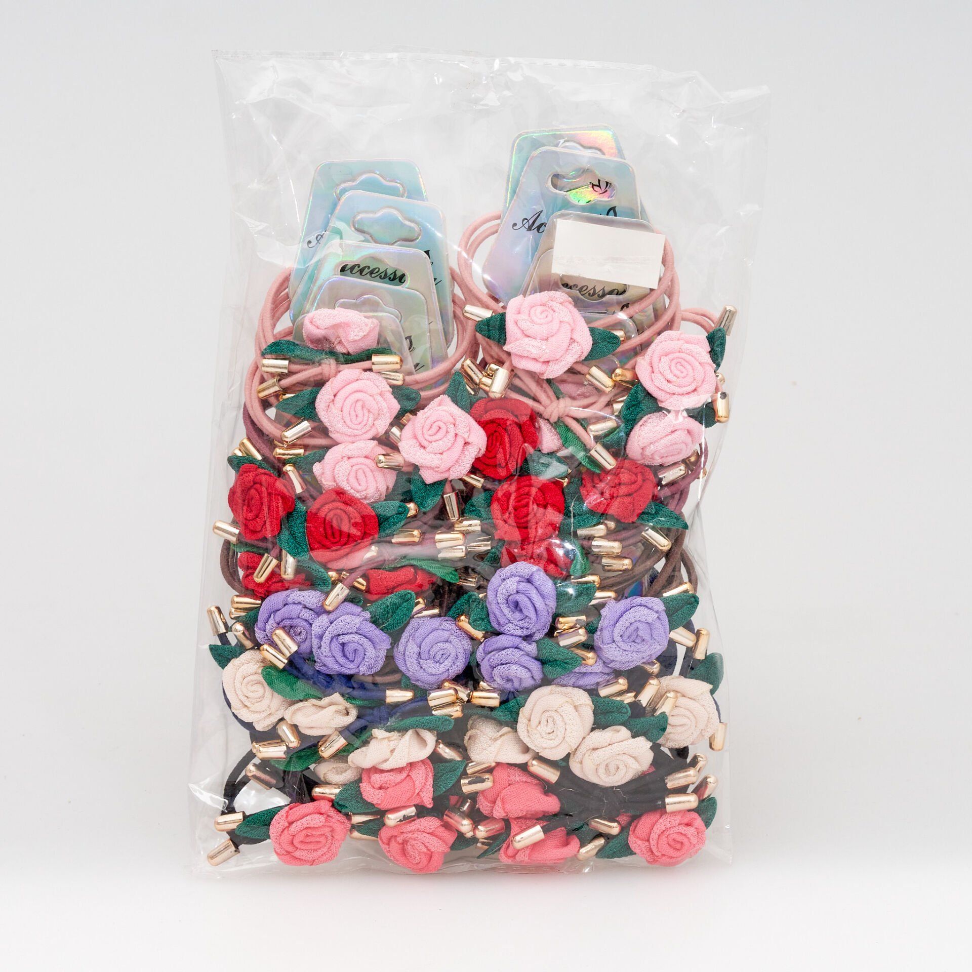 20'Lİ GÜLLÜ LASTİK TOKA KVS-40