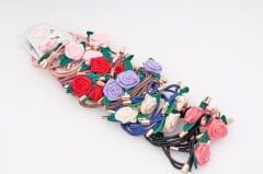 20'Lİ GÜLLÜ LASTİK TOKA KVS-40