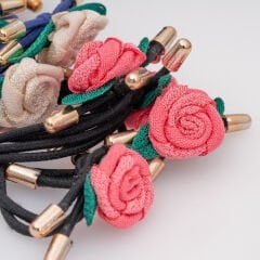 20'Lİ GÜLLÜ LASTİK TOKA KVS-40