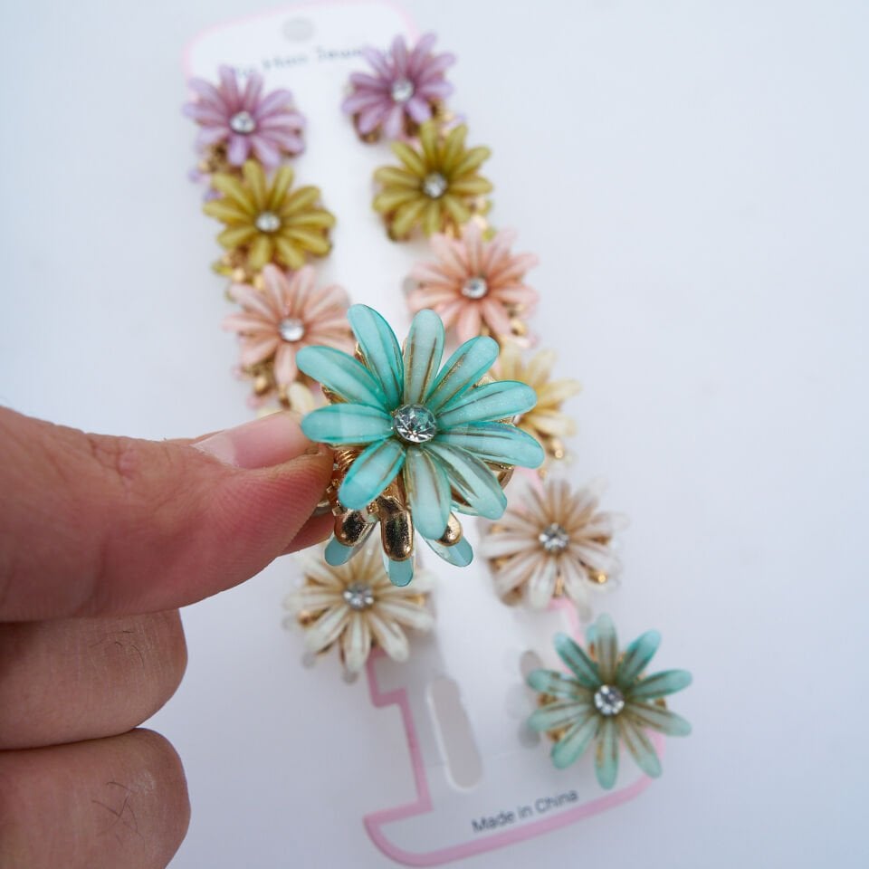 ÇİÇEKLİ  METAL MANDAL M-2