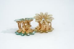 ÇİÇEKLİ  METAL MANDAL M-2