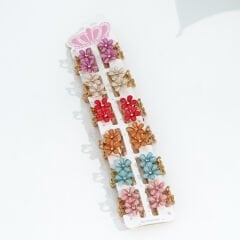 ÇİFT ÇİÇEKLİ METAL MANDAL M-1