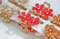 ÇİFT ÇİÇEKLİ METAL MANDAL M-1