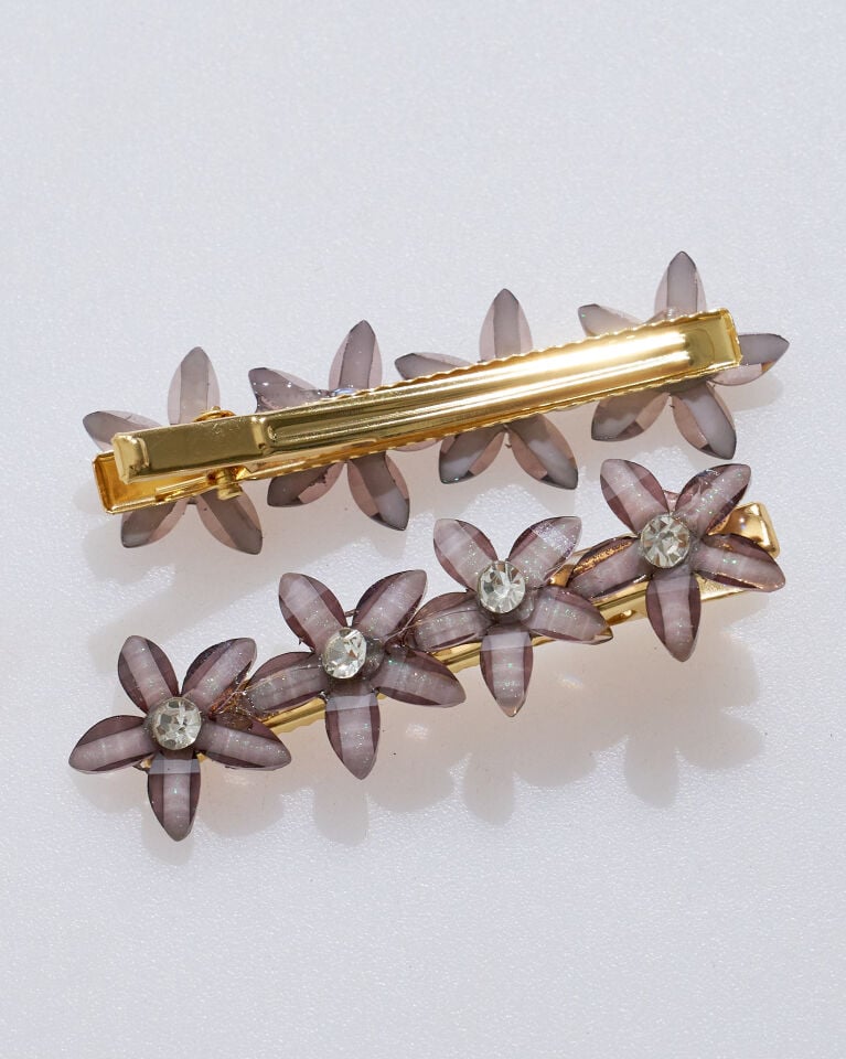 İKİLİ ÇİÇEKLİ PENS TOKA