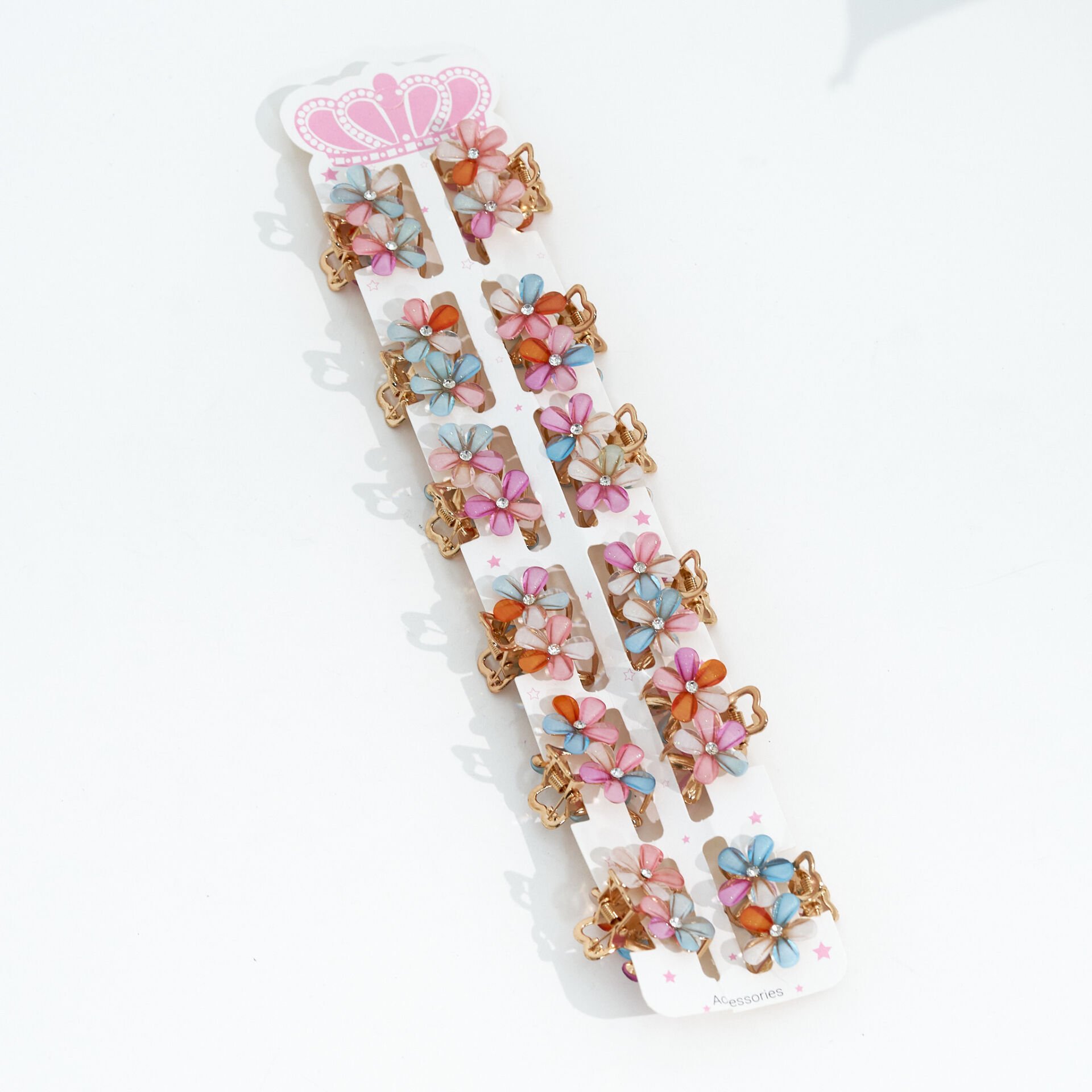 ÇİFT ÇİÇEKLİ METAL MANDAL KVS-243