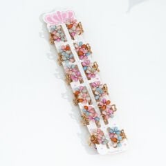 ÇİFT ÇİÇEKLİ METAL MANDAL KVS-243