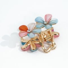 ÇİFT ÇİÇEKLİ METAL MANDAL KVS-243