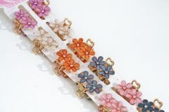 ÇİFT ÇİÇEKLİ METAL MANDAL KVS-244