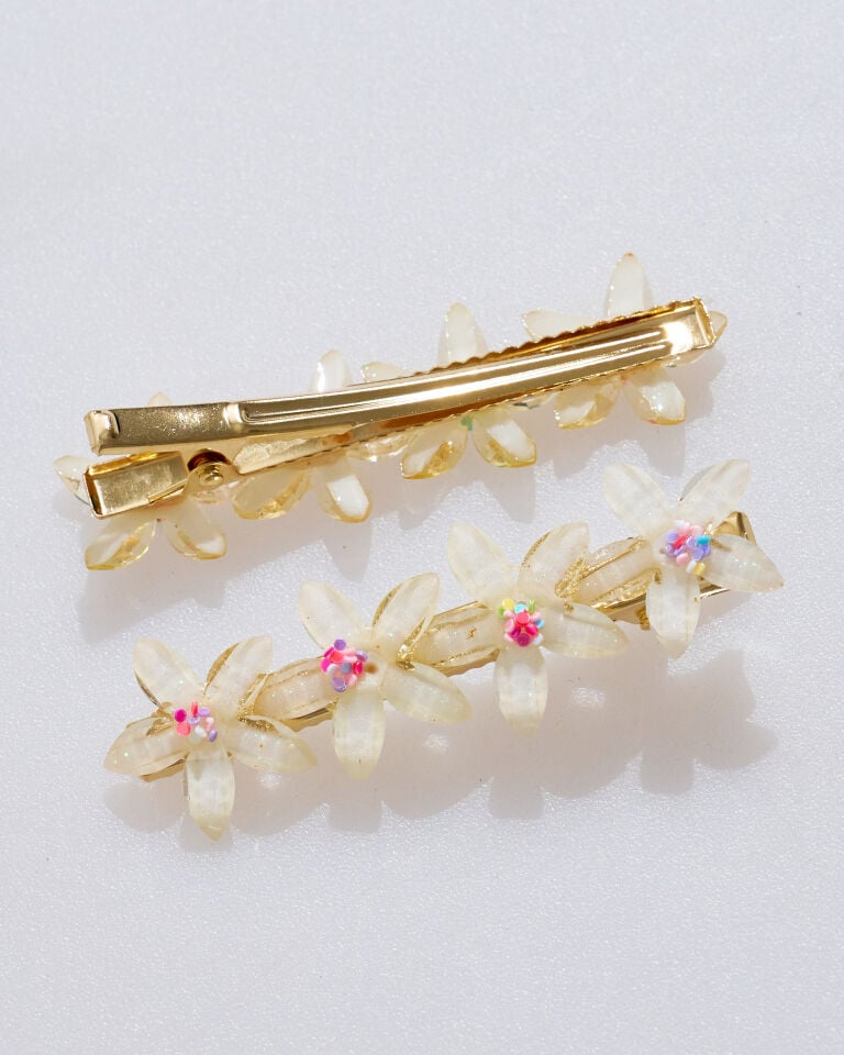 İKİLİ ÇİÇEKLİ PENS TOKA