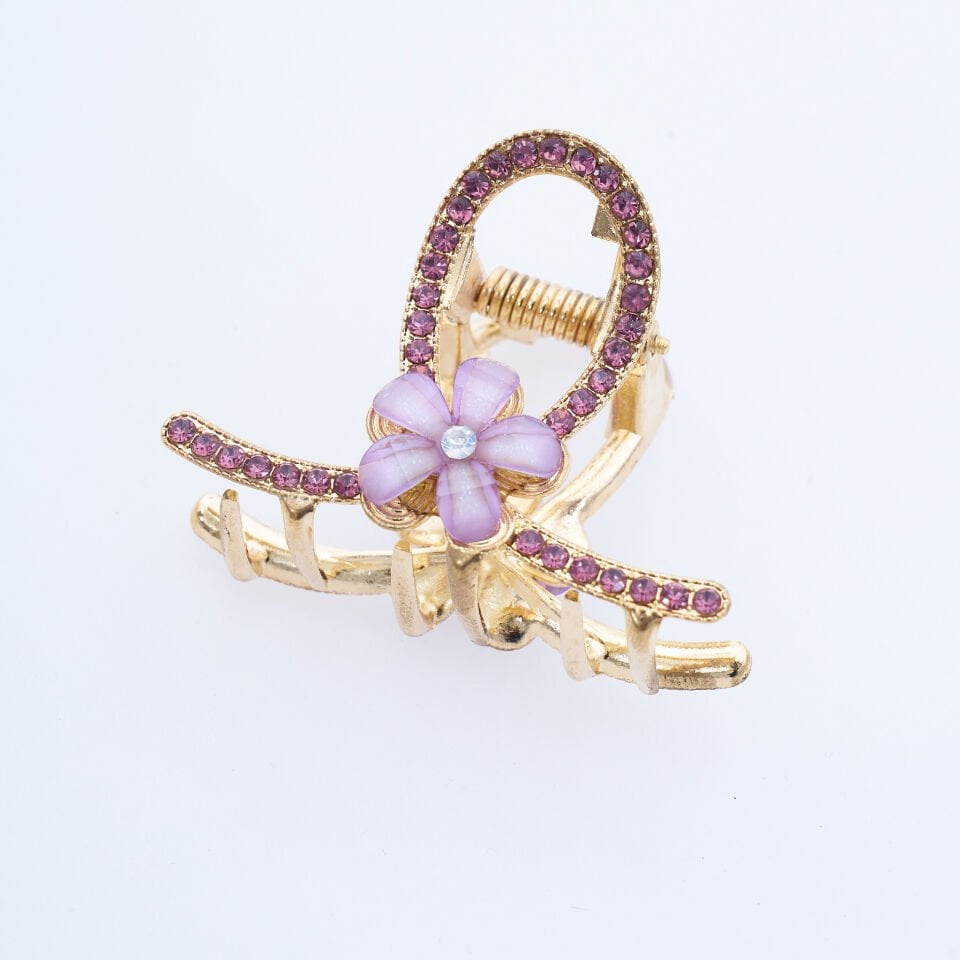 TAŞLI ÇİÇEKLİ METAL MANDAL M-29